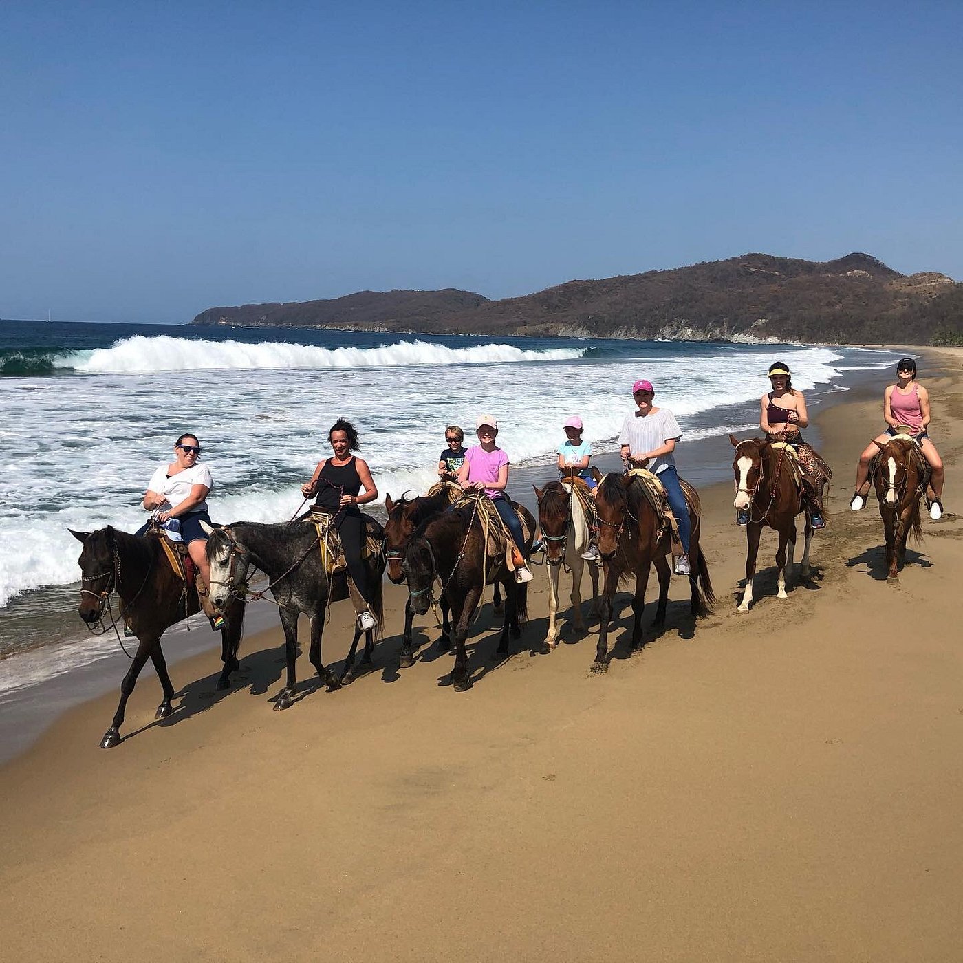 Mexico Playa Larga horse back riding group